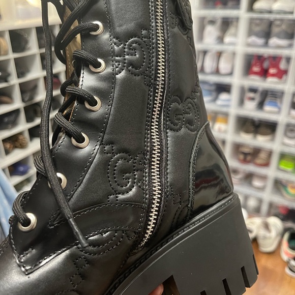 Leather Boots, fits size 9 / Black - Picture 5 of 8